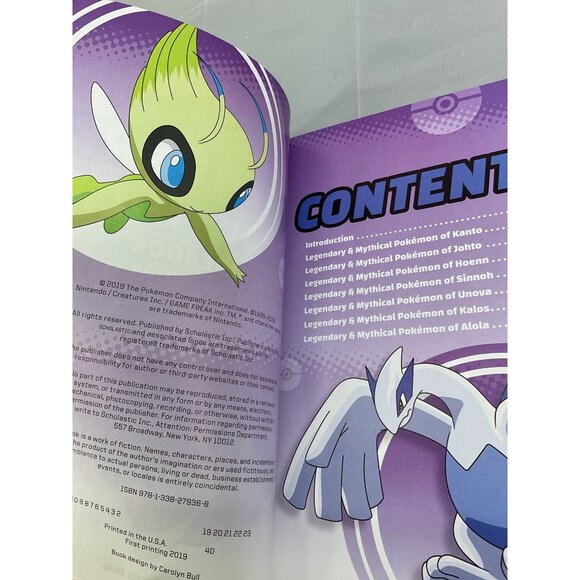 Pokémon Legendary Mythical Guidebook Deluxe Edition Scholastic 2019 With Poster - Picture 4 of 4